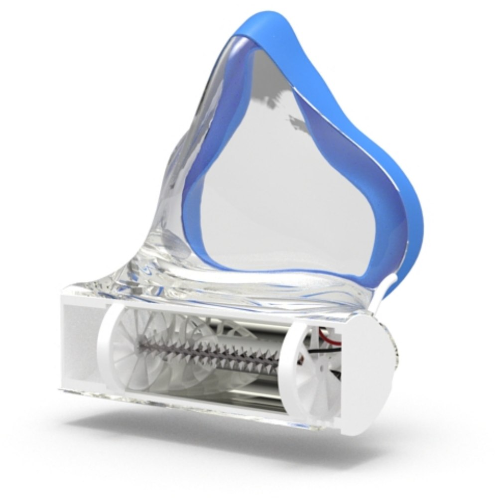 Consumer mask — cutaway